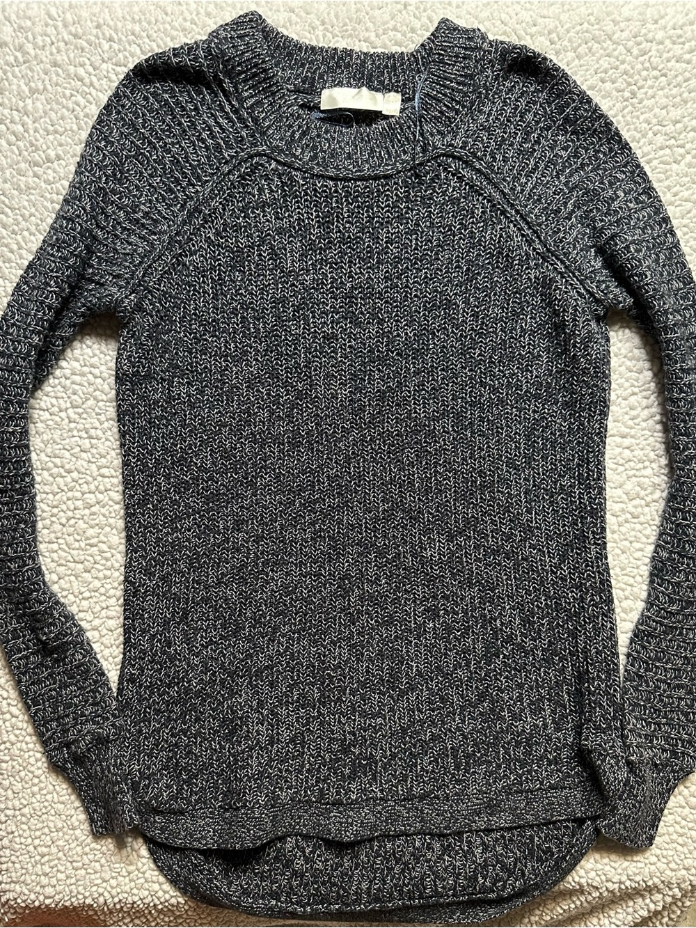 Women’s Marled Charcoal Crewneck Sweater